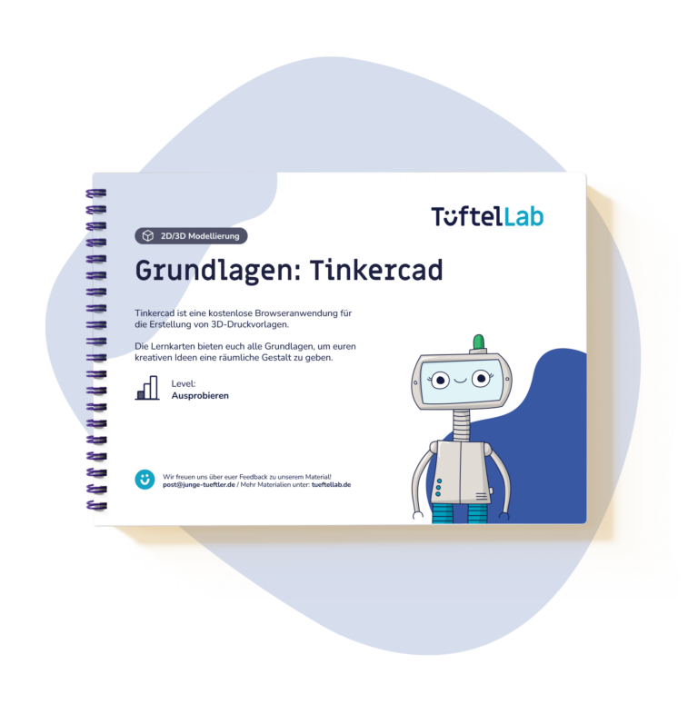Lernkarten tinkercad Einstieg