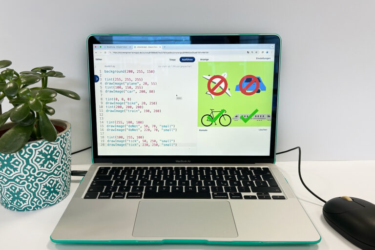 Umweltplakat mit Python