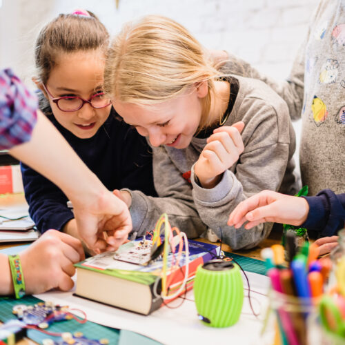 Web Jungetueftlerinnen Stock Foto Andi Weiland 26