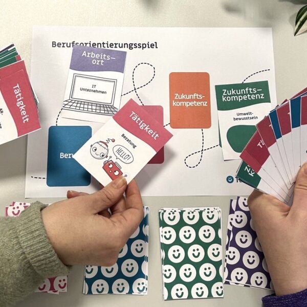 Tueftellab Methodenunddidaktik Kartenspielberufsorientierung Projektbild 1