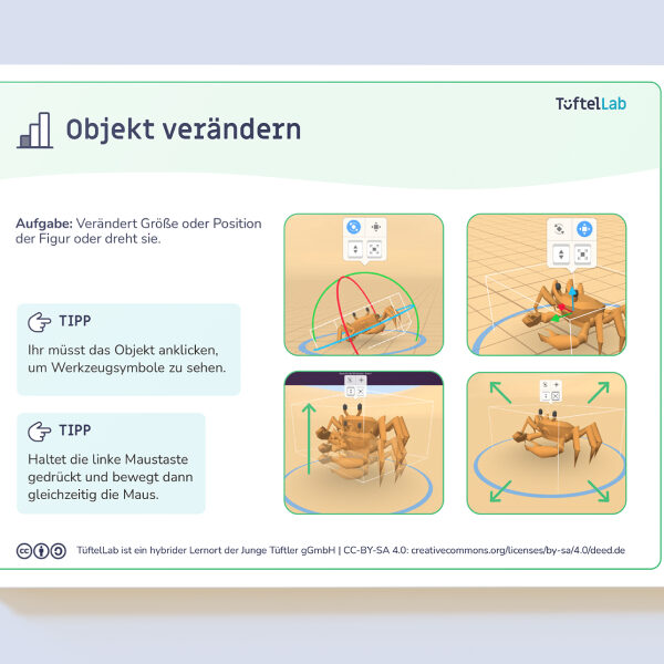 Tueftellab Kurskachel Lernmaterial Cospaces Lernkarten Cospacesgrundlagen Kursuebersichtsseite 1