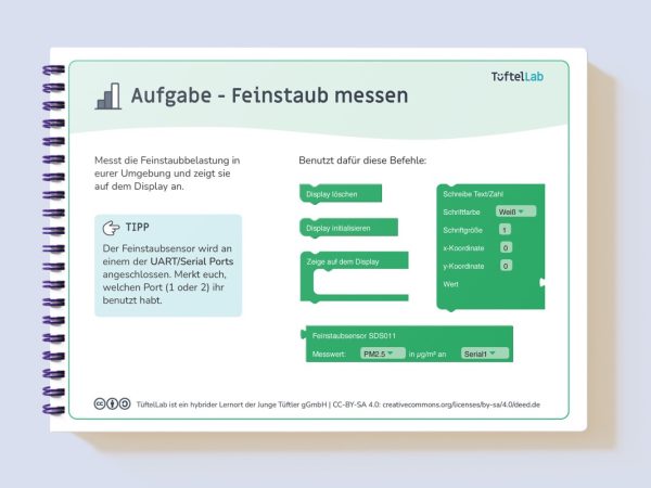 Tueftellab Kurskachel Lernmaterial Sensebox Lernkarten Senseboxgrundlagen Kursuebersichtsseite 1