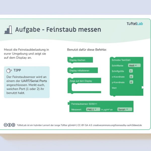 Tueftellab Kurskachel Lernmaterial Sensebox Lernkarten Senseboxgrundlagen Kursuebersichtsseite 1